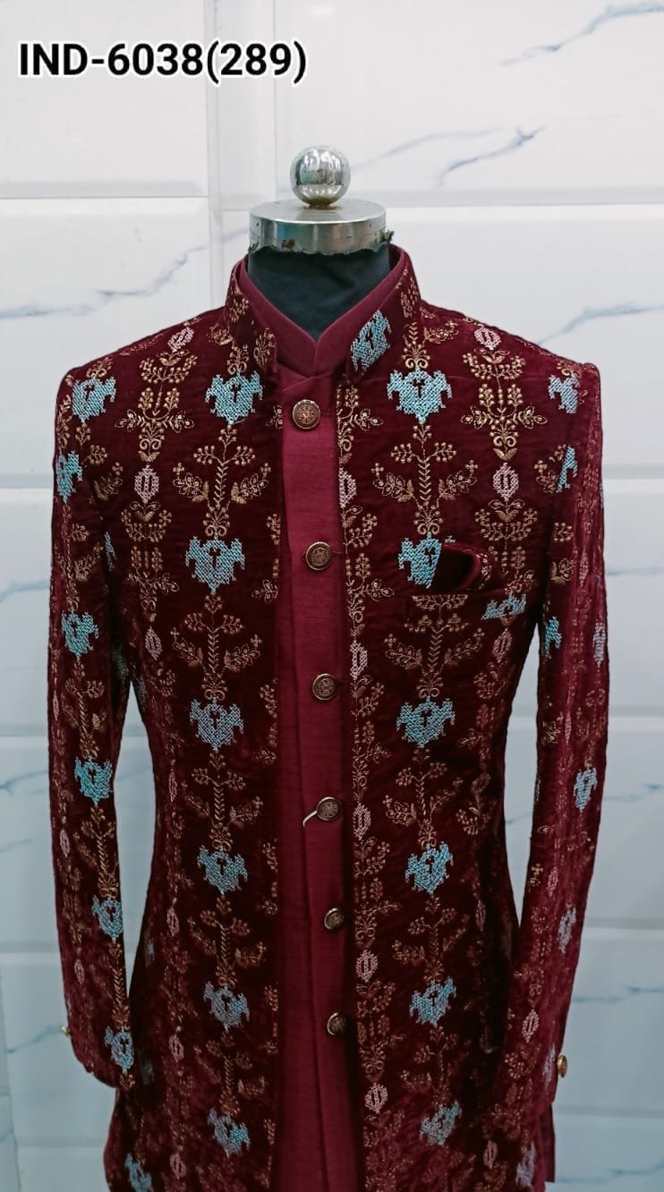Custom Made Indo Western for Men With Unique Design