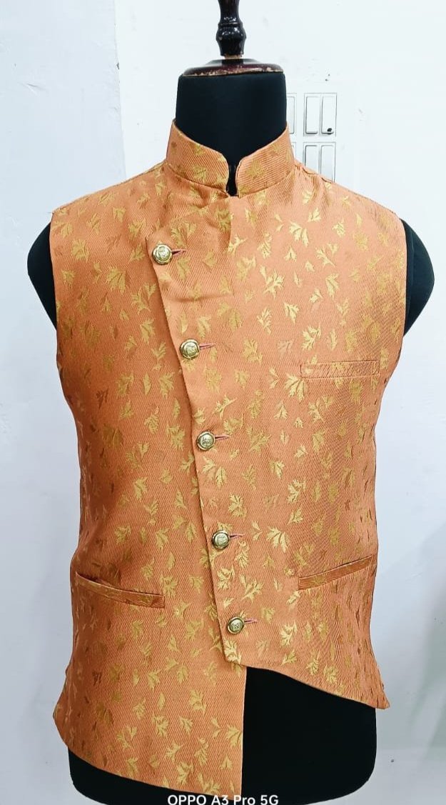 Cut-Desginer Men's Waistcoat for Festive Season
