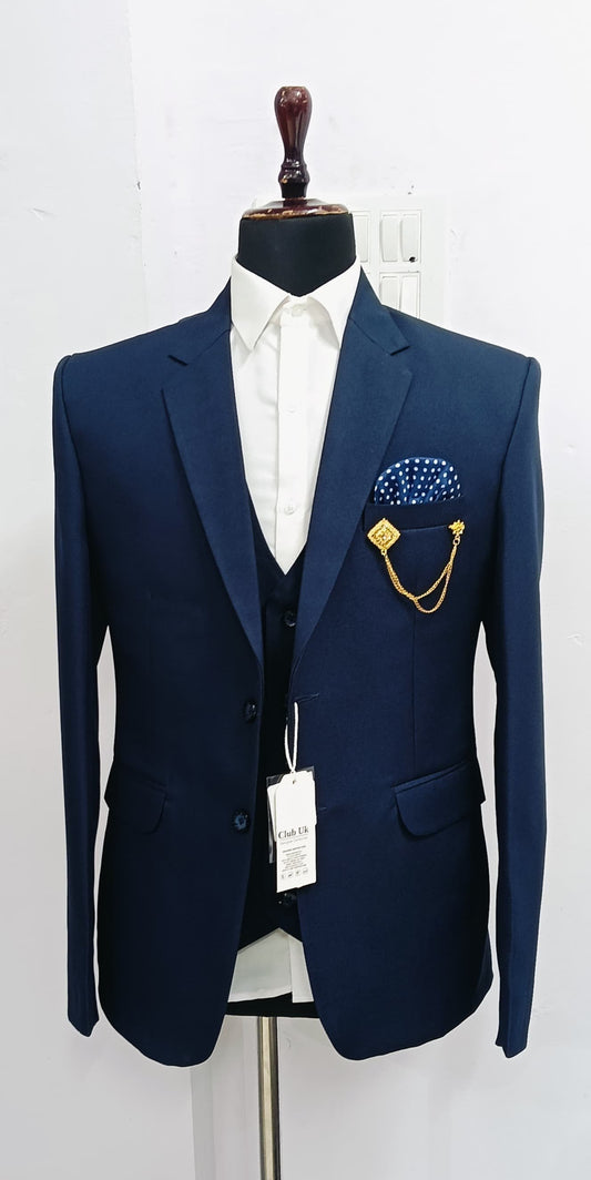 Affordable tailored men's 3-piece suits for weddings