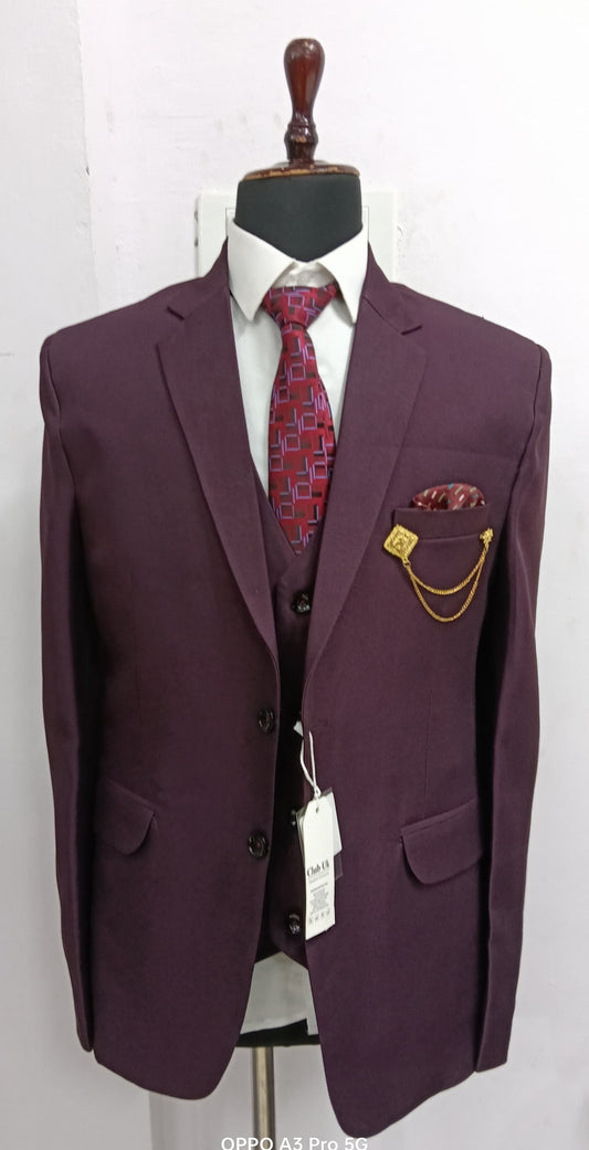 Affordable tailored men's 3-piece suits for weddings