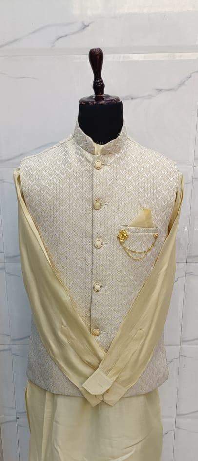 Royal Heritage Men’s Kurta Koti for Weddings & Festive Occasions