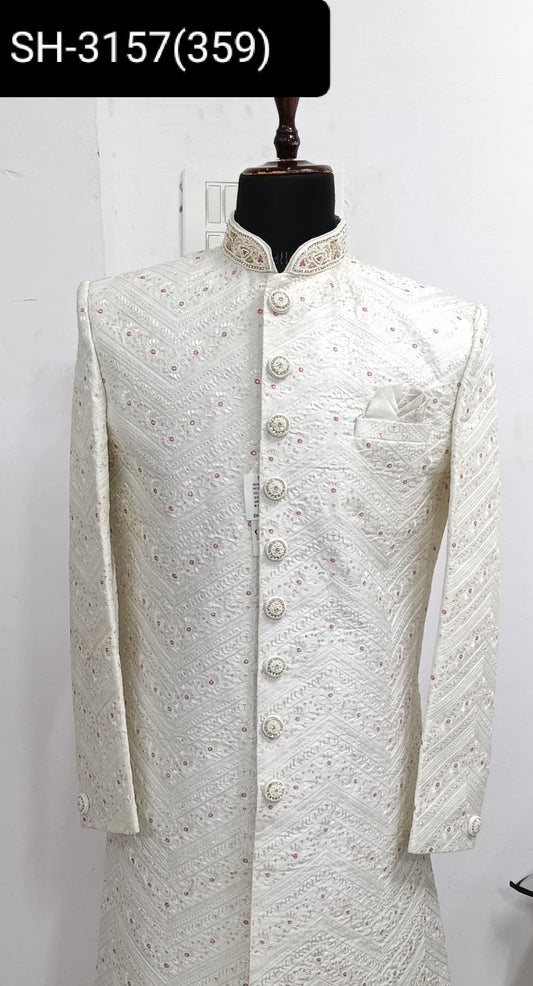 Designer Men's Sherwani for Groom and Wedding Party